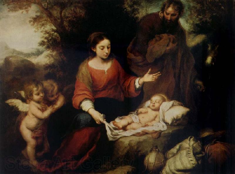 Bartolome Esteban Murillo Rest on the Flight into Egypt